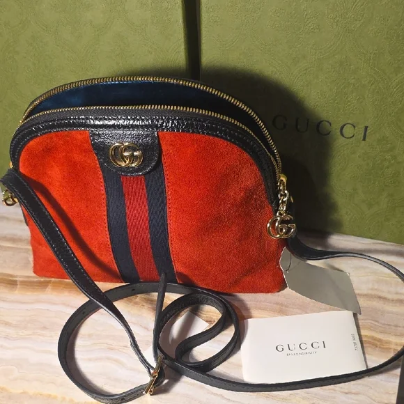 Gucci Red and Black Crossbody Bag - Picture 11 of 14
